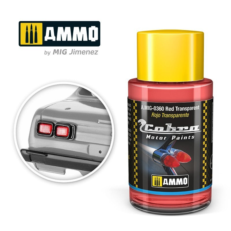 PREORDER Ammo by MIG - Cobra Motor - Red Transparent 30ml