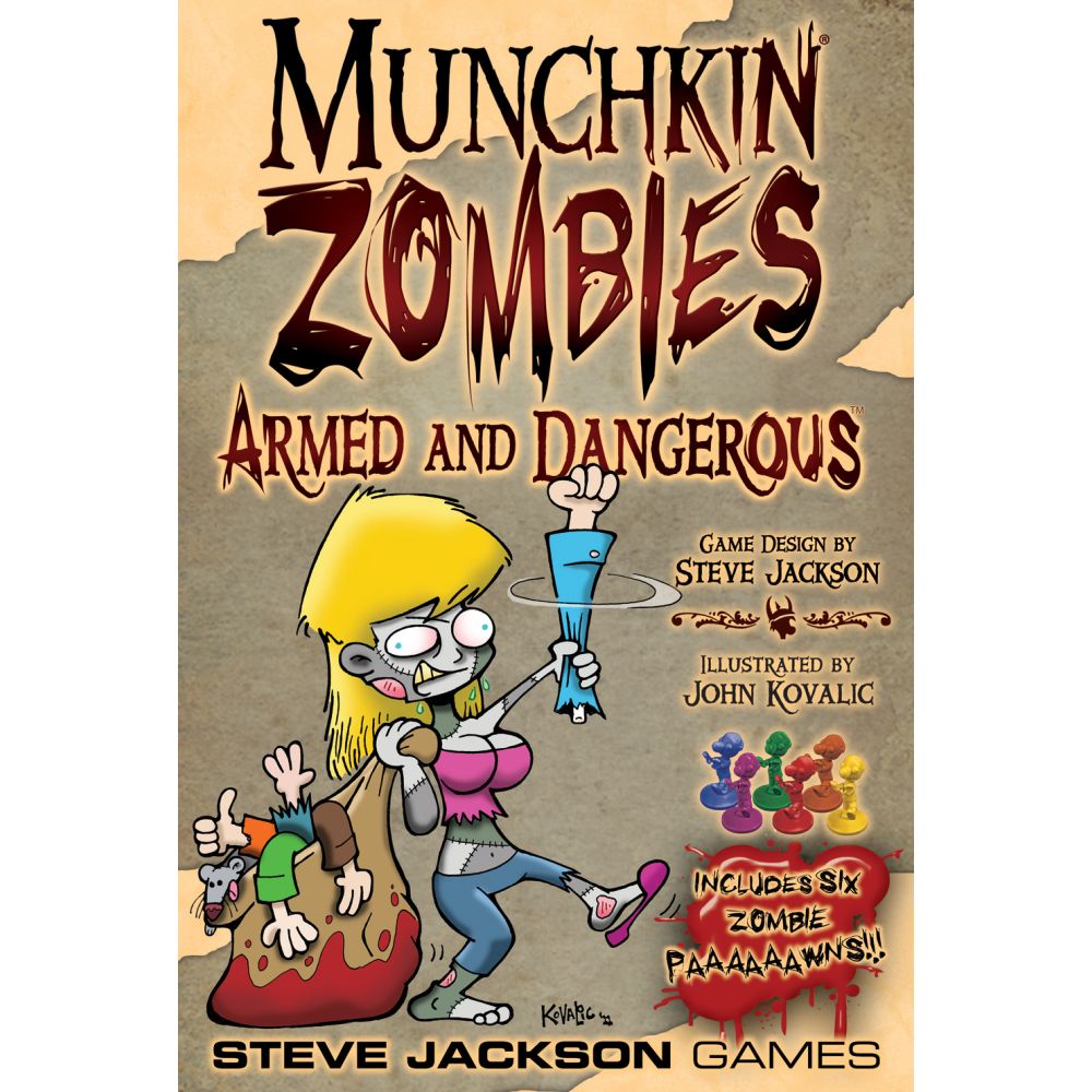 PREORDER Munchkin Zombies Armed and Dangerous Box