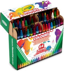 Worlds Favorite Colors Crayons 64 Count