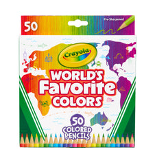 Crayola Colored Pencils - Worlds Favorite Colors Set of 50