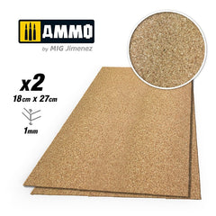 PREORDER Ammo by MIG - Create Cork - Fine Grain (1Mm) 2 Pcs.