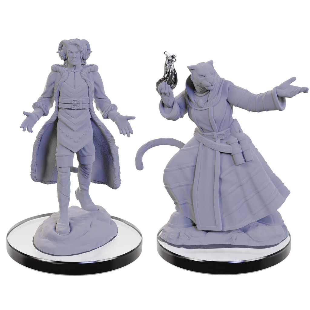 Critical Role Unpainted Miniatures Lucien Tavelle & Cree Deeproots