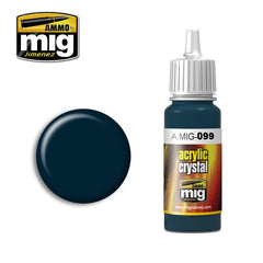 PREORDER Ammo by MIG - Acrylic Color - Crystal - Crystal Black Blue (And Tail Light Off) 17ml