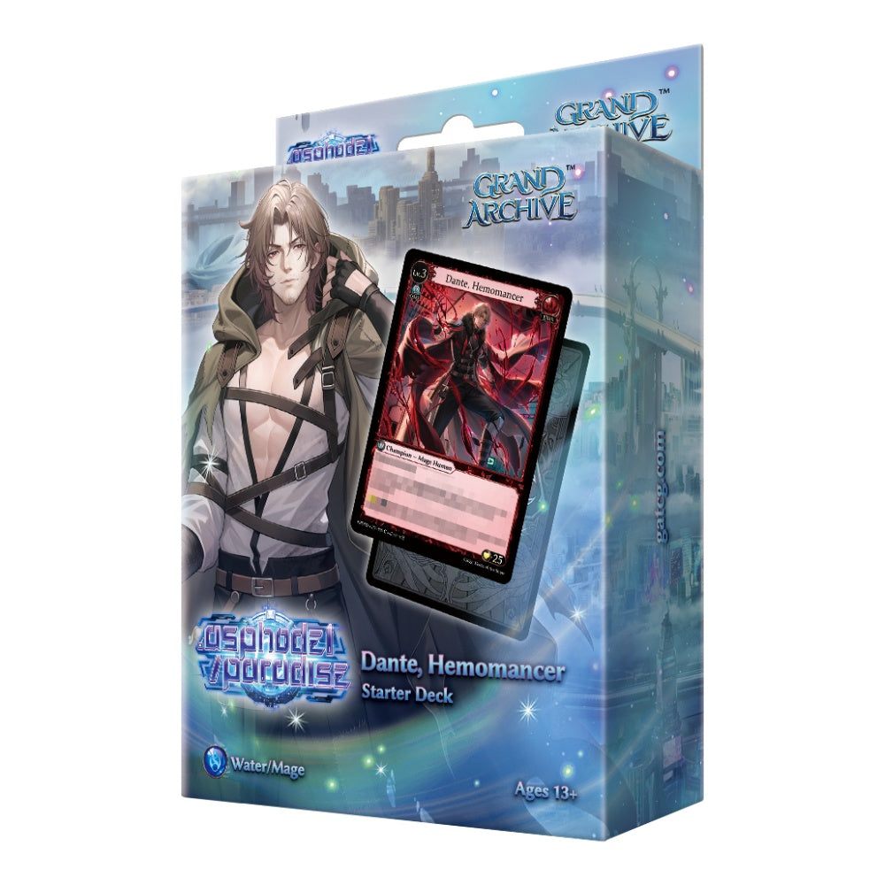 Grand Archive TCG: .asphodel/paradise  Starter Deck Display  Dante Hemomancer