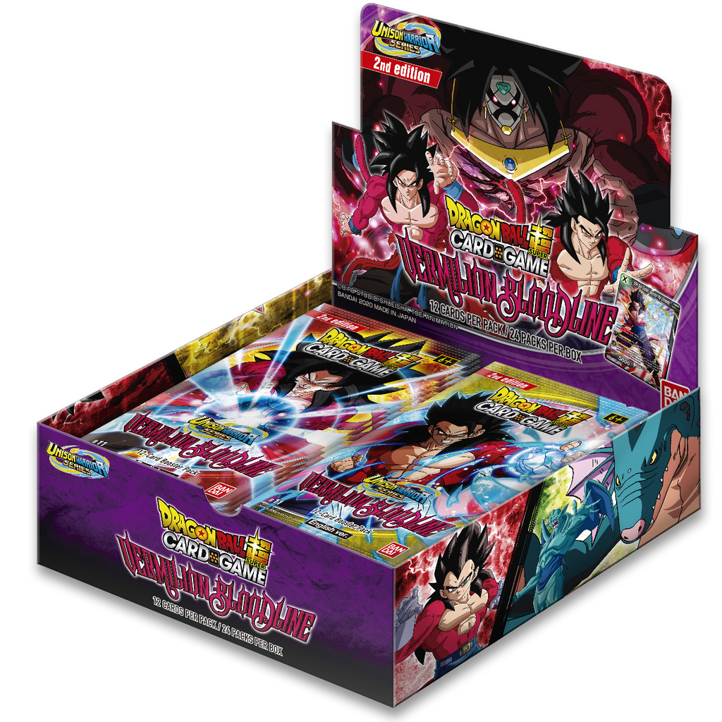 Dragon Ball Super Card Game: UW Series  Booster Box  2nd Ed.: Vermilion Bloodline [B11]