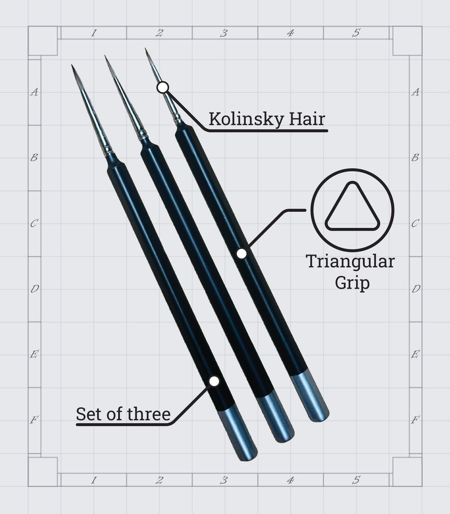 PREORDER LPG Essentials Natural Paint Brush Set: Kolinsky Sable