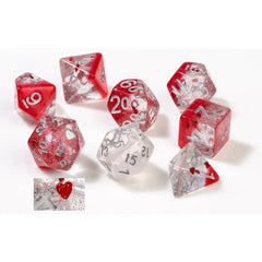 Sirius Dice - Hearts Dice Set 7