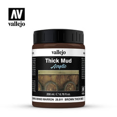 Vallejo Diorama Effects - Brown Thick Mud 200ml