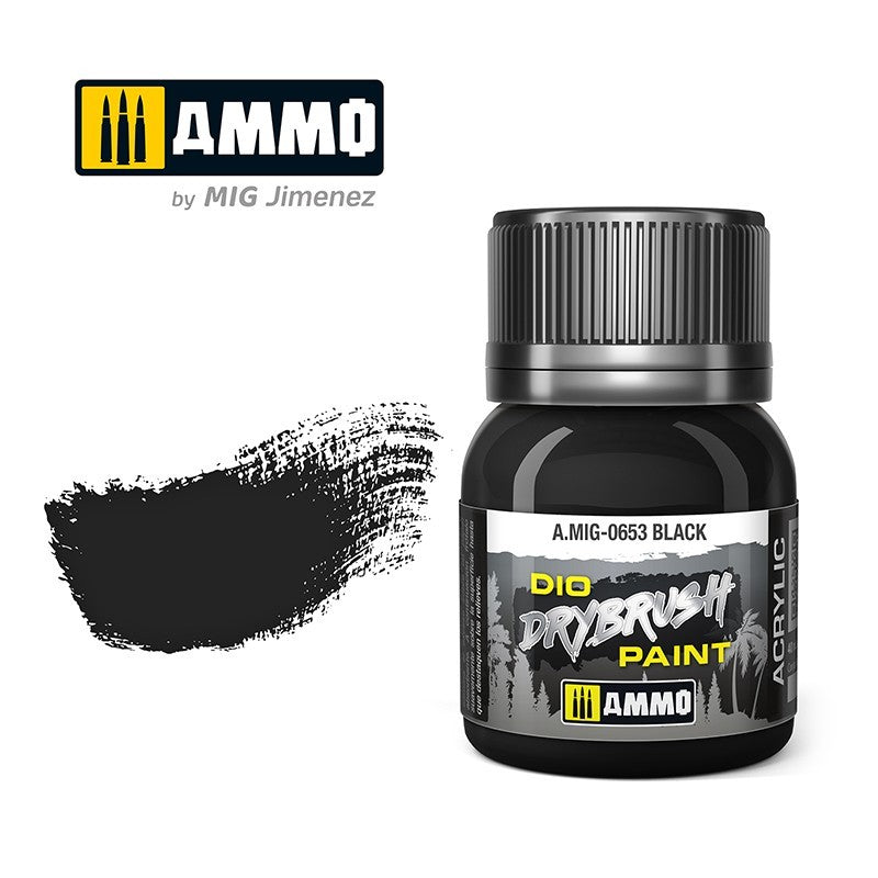 PREORDER Ammo by MIG - Drybrush - Black Brown  40ml
