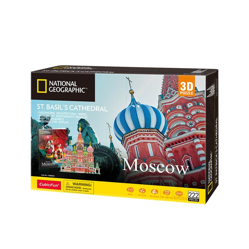 PREORDER 3D Puzzles - National Geographic Moscow - St. Basils Cathedral