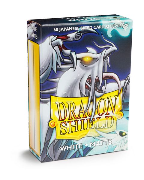 Dragon Shield: Japanese Size Sleeves  Matte  White