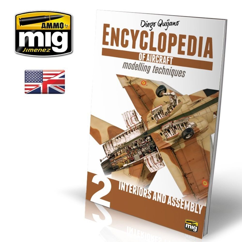 PREORDER Ammo by MIG - Book - Encyclopedia Of Aircraft Modelling Techniques  Vol. 2 Interiors And Assembly