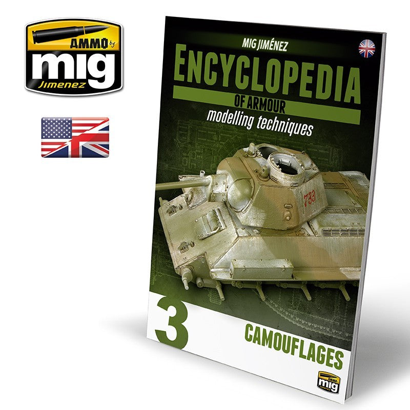 PREORDER Ammo by MIG - Book - Encyclopedia Of Armour Modelling Techniques ��������� Vol. 3 Camo