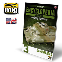 PREORDER Ammo by MIG - Book - Encyclopedia Of Armour Modelling Techniques  Vol. 3 Camouflage