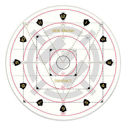 PREORDER Enhance Tabletop - AOE Damage Marker - Clear