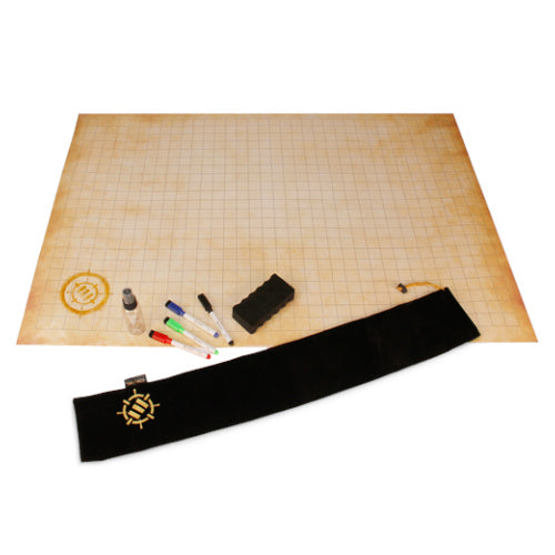 PREORDER Enhance Tabletop - RPG Grid Mat Campaign Kit Parchment