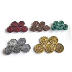 Scythe & Expeditions: Metal Coins Board Game