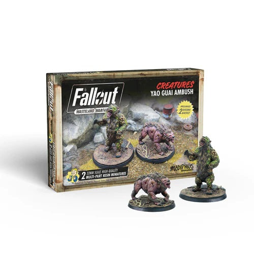 Fallout Wasteland Warfare - Creatures - Yao Guai Ambush