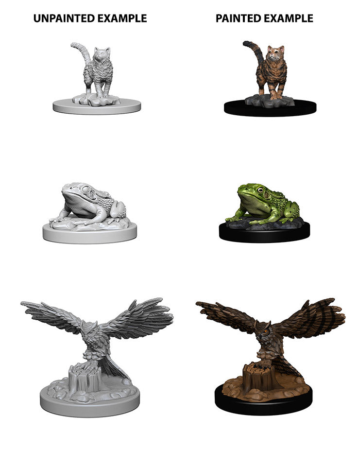 WizKids Deep Cuts Unpainted Miniatures Familiars
