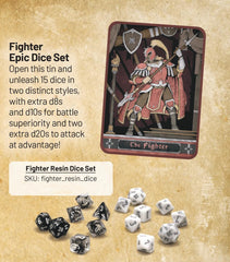 Beadle & Grimms Fighter EPIC Dice Set & Rolling Tray