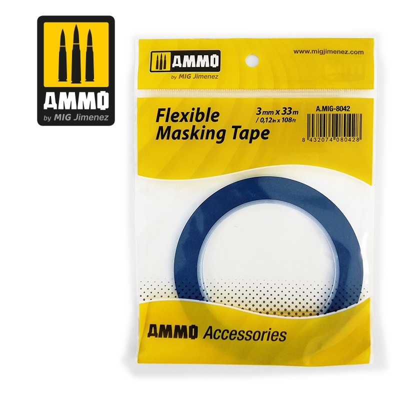 Ammo by MIG -  Accessories - Flexible Masking Tape (3mm x 33M)