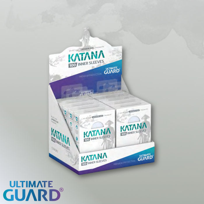 Ultimate Guard: Japanese Size Sleeves  Katana Precise-Fit Inner Sleeves  Transparent