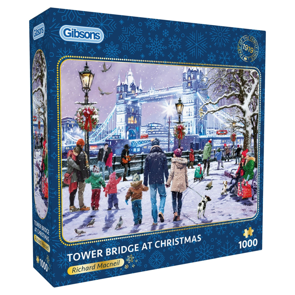 PREORDER Puzzle - Gibsons - Tower Bridge at Christmas (1000)