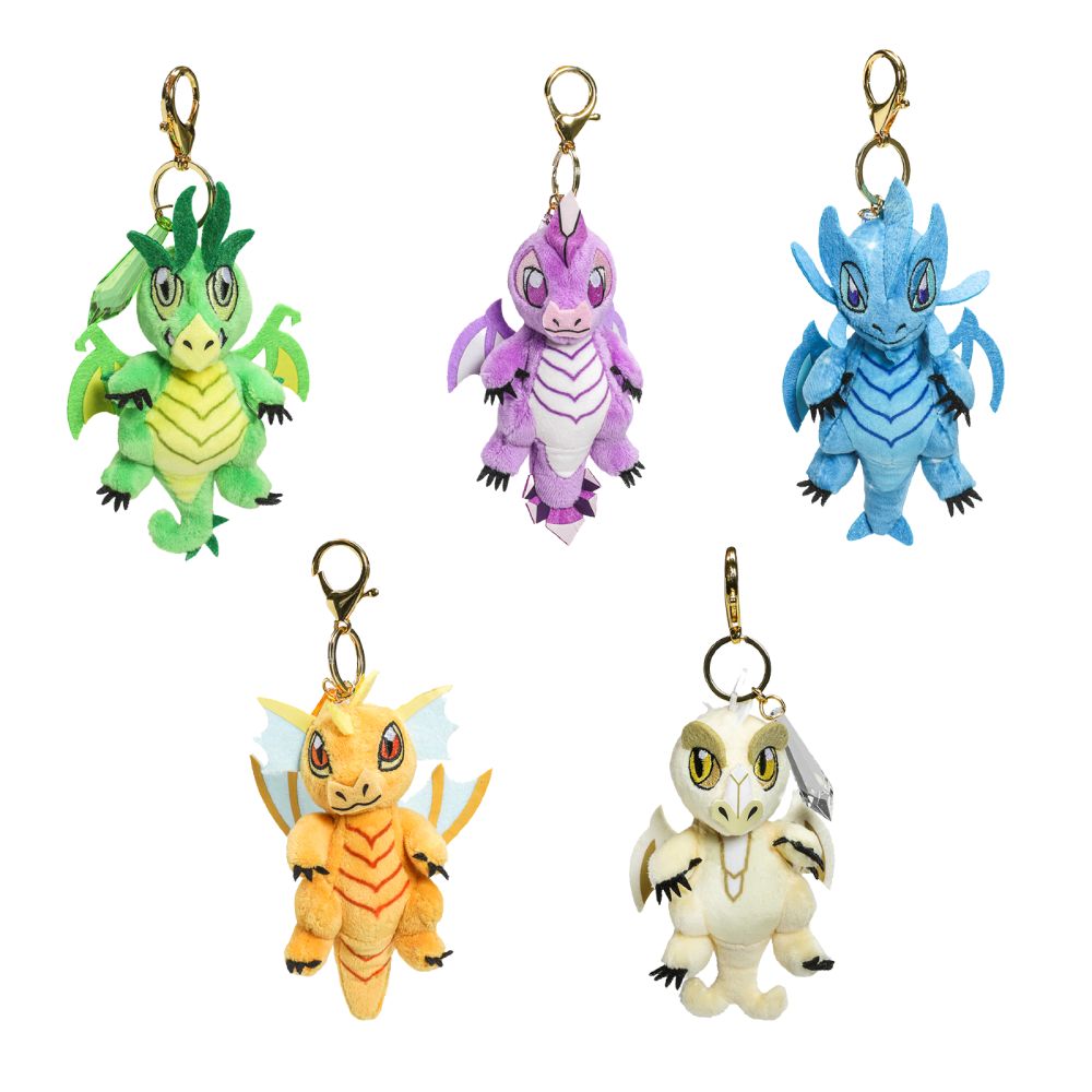 PREORDER D&D: 3" Plush Charms - Gem Wyrmling 50th Anniversary Display