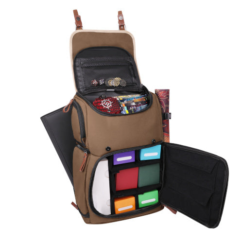 Enhance Designer Edition - Full Size Trading Card Storage Box Backpack - Tan