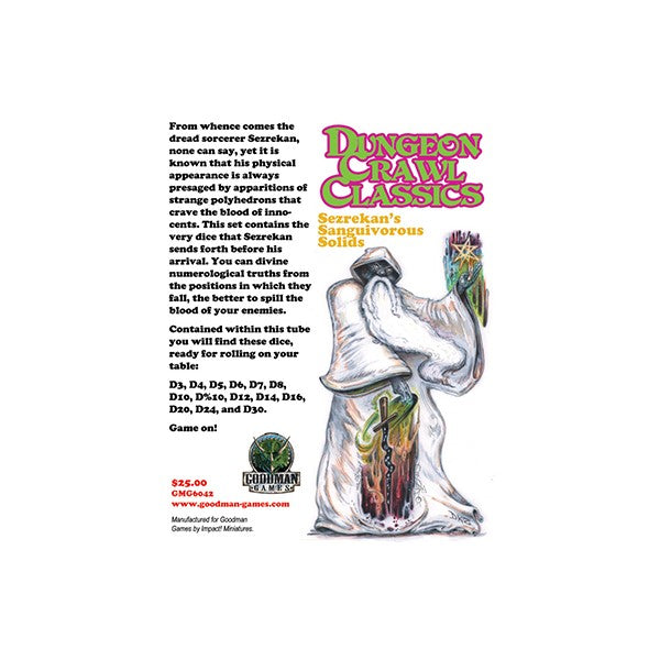 Dungeon Crawl Classics - Dice - Sezrekans Sanguivorous Solids