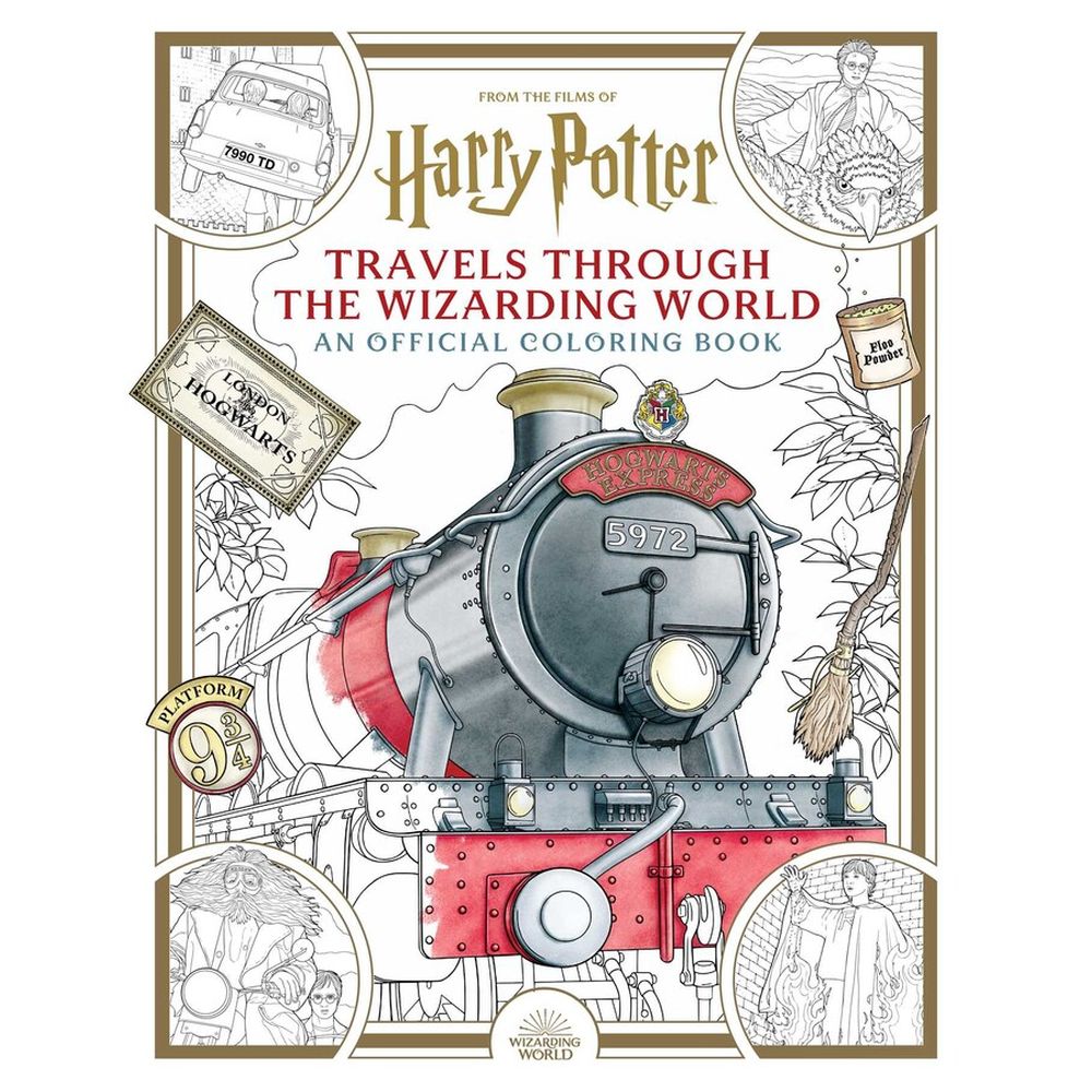 PREORDER Harry Potter: Travels Through The Wizarding World: An Official Coloring Book