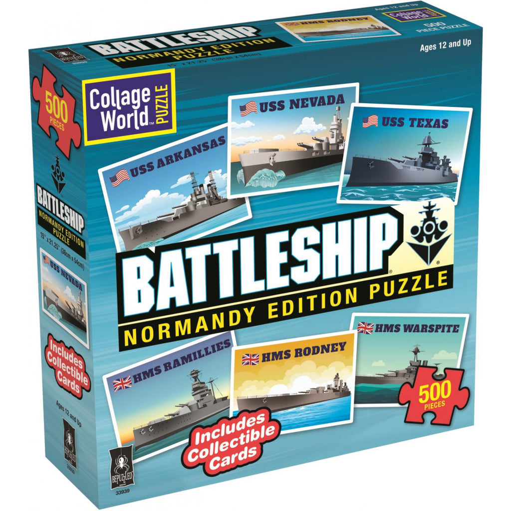 PREORDER Hasbro Battleship Collage 500pc Puzzle-  Normandy Edition