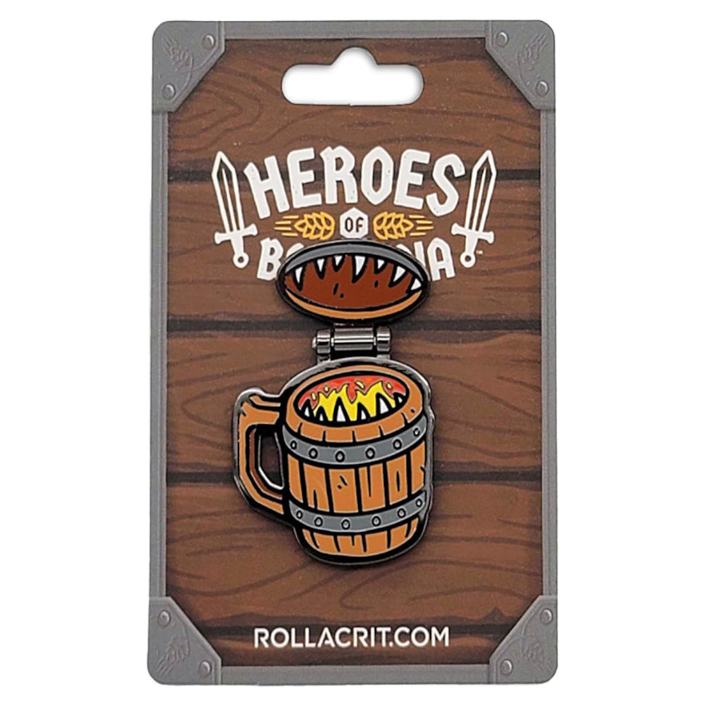 PREORDER Heroes of Barcadia FireBrthingFlagonPin