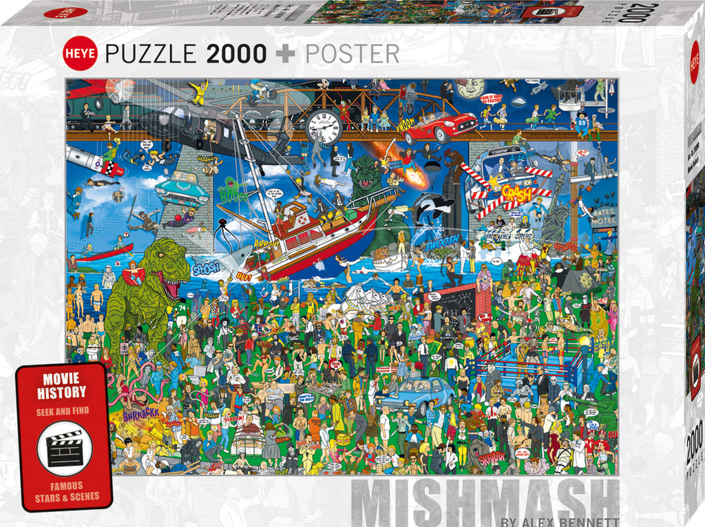 Puzzle - Heye - Bennett; Mishmash Movie History 2000Pc