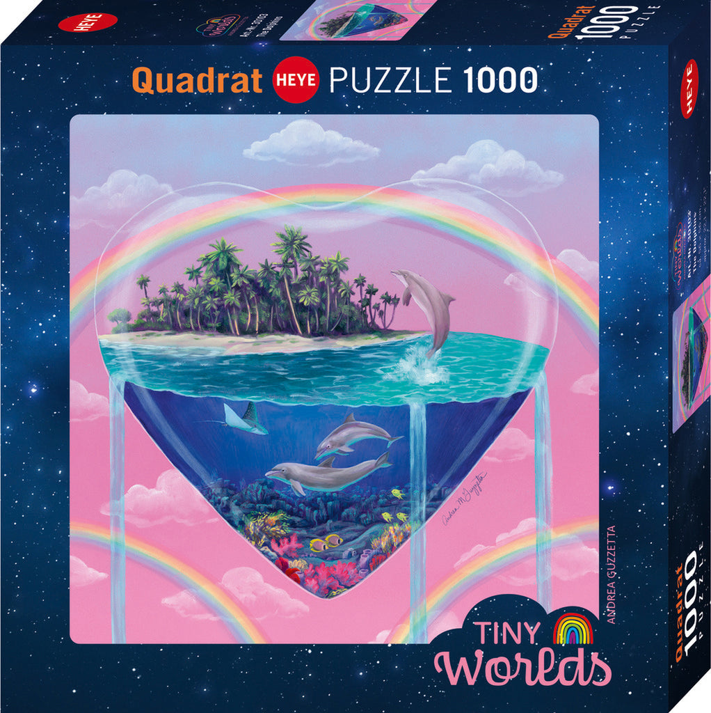 PREORDER Puzzle - Heye - Guzzetta; Tiny Worlds the Dolphins 1000Pc