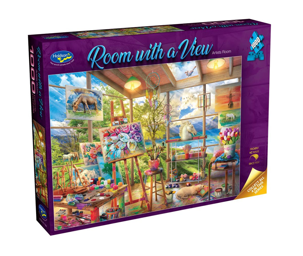 Puzzle - Holdson - Room with a View - Artists Room - 1000pc