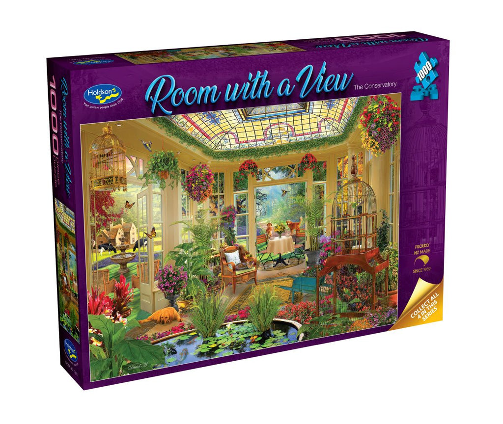 PREORDER Puzzle - Holdson - Room with a View - The Conservatory - 1000pc