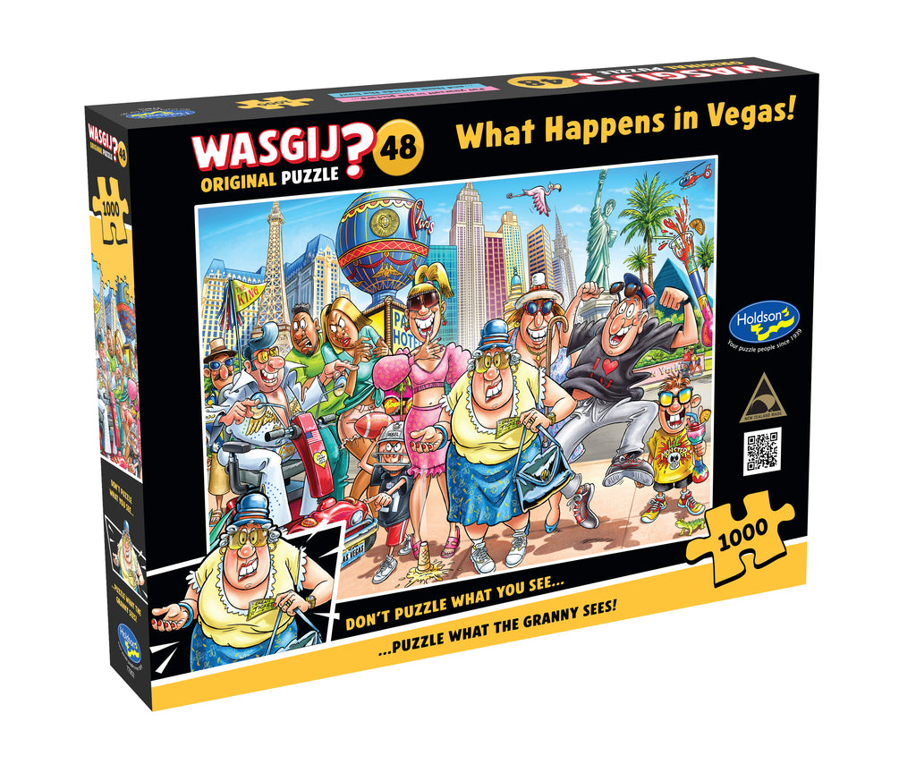 PREORDER Puzzle - Holdson - Wasgij Original 48 What Happens in Vegas - 1000pc