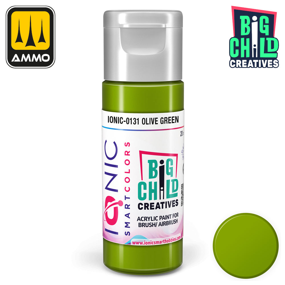 Ionic - Acrylic Paints - Olive Green 20ml