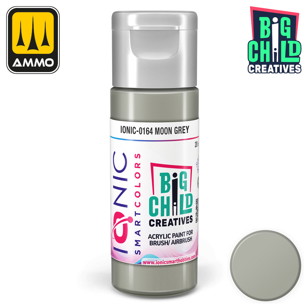 Ionic - Acrylic Paints - Moon Grey 20ml