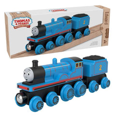 PREORDER Thomas and Friends - Wooden Railway - Edward Engine & Car (Large)