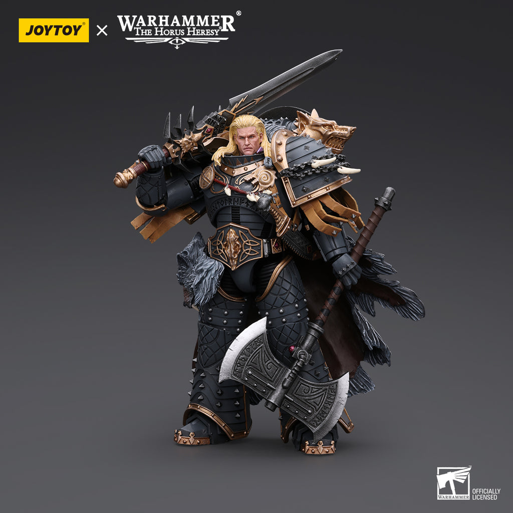 PREORDER Warhammer Collectibles: 1/18 Scale Space Wolves Leman Russ Primarch of the VIth Legion