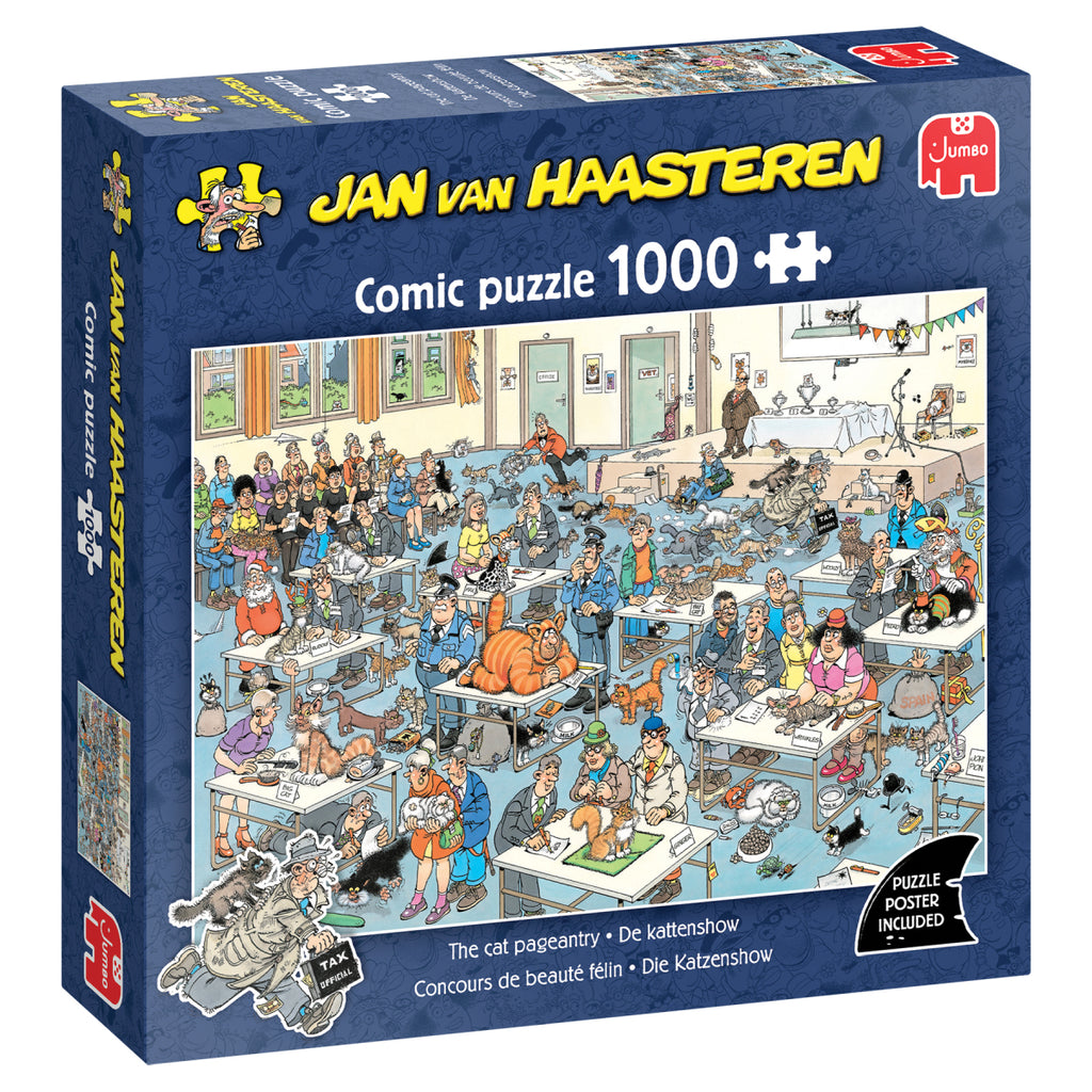 Puzzle - Jumbo Jan van Haasteren - The Cat Pageantry 1000Pc (Square Box)