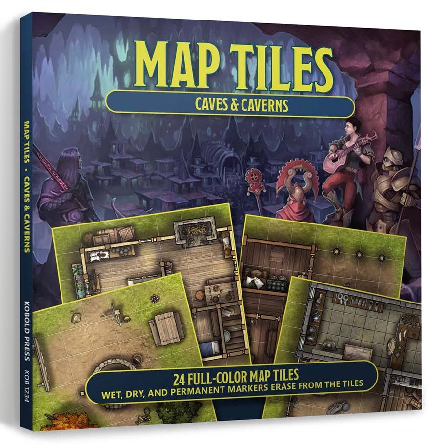 PREORDER Kobold: Map Tiles: Caves & Caverns – Gamerholic