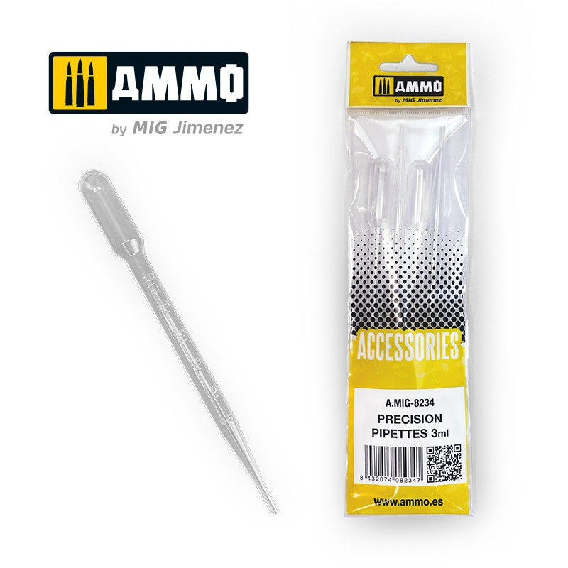 Ammo by MIG -  Accessories - Large Pipettes 3 mL (0.1 oz)  4 pcs