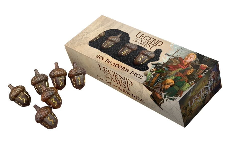 PREORDER Fanroll: Legend in the Mist Resin Acorn Dice Set: 6d6