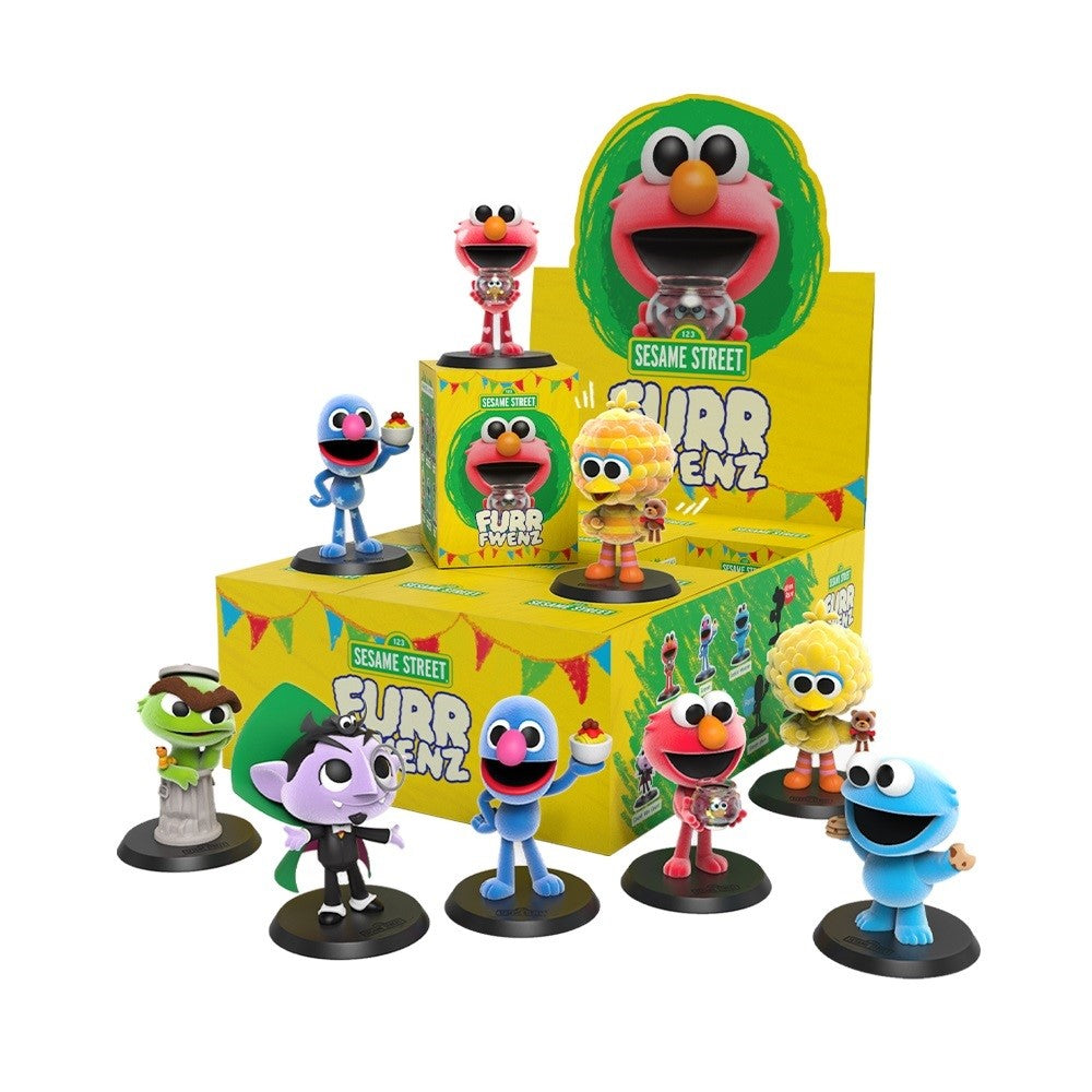 Mighty Jaxx: Furr Fwenz - Sesame Street Blindbox Display