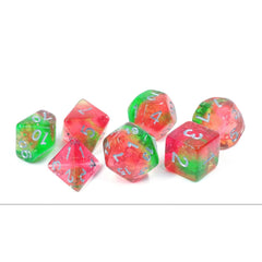 Sirius Dice - Lotus Glowworm Dice Set 7