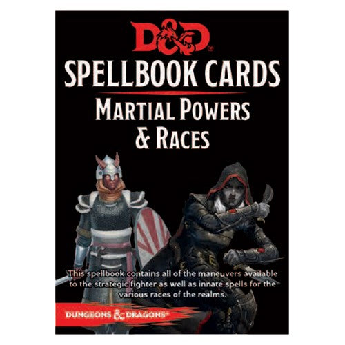 D&D Spellbook Cards Martial Powers & Races Deck (61 Cards) Revised 2017 Edition