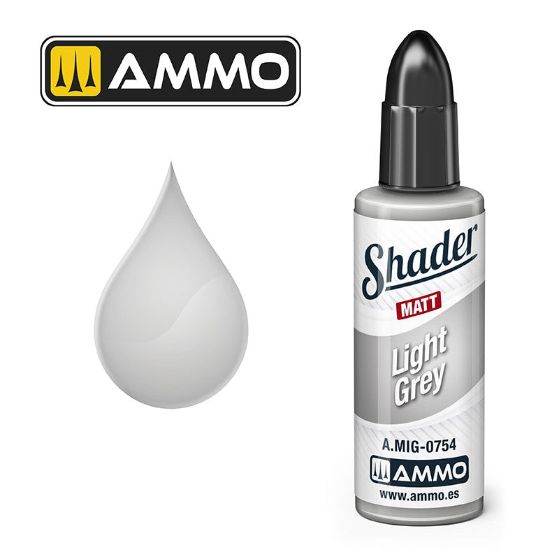 PREORDER Ammo by MIG - Matt Shader - Light Grey 10ml